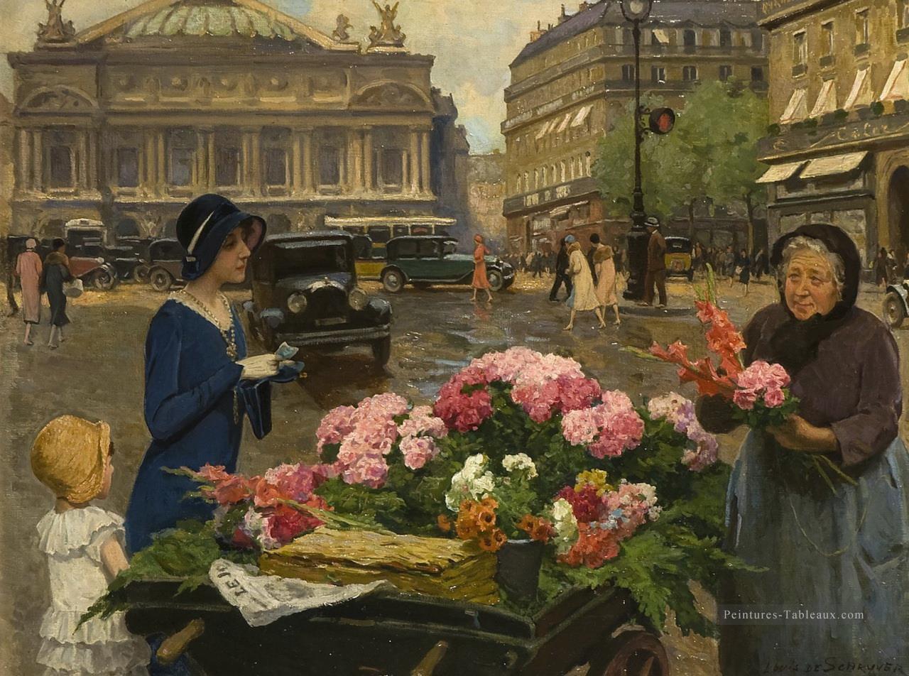 Louis Marie Schryver Paris Fleur Vendeur Peintures à l'huile